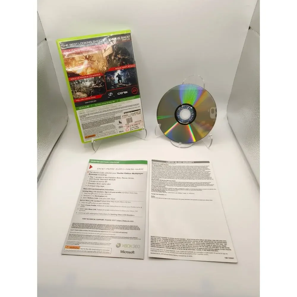 Crysis 3 Hunter Edition Xbox 360 CIB Complete w/ Manual